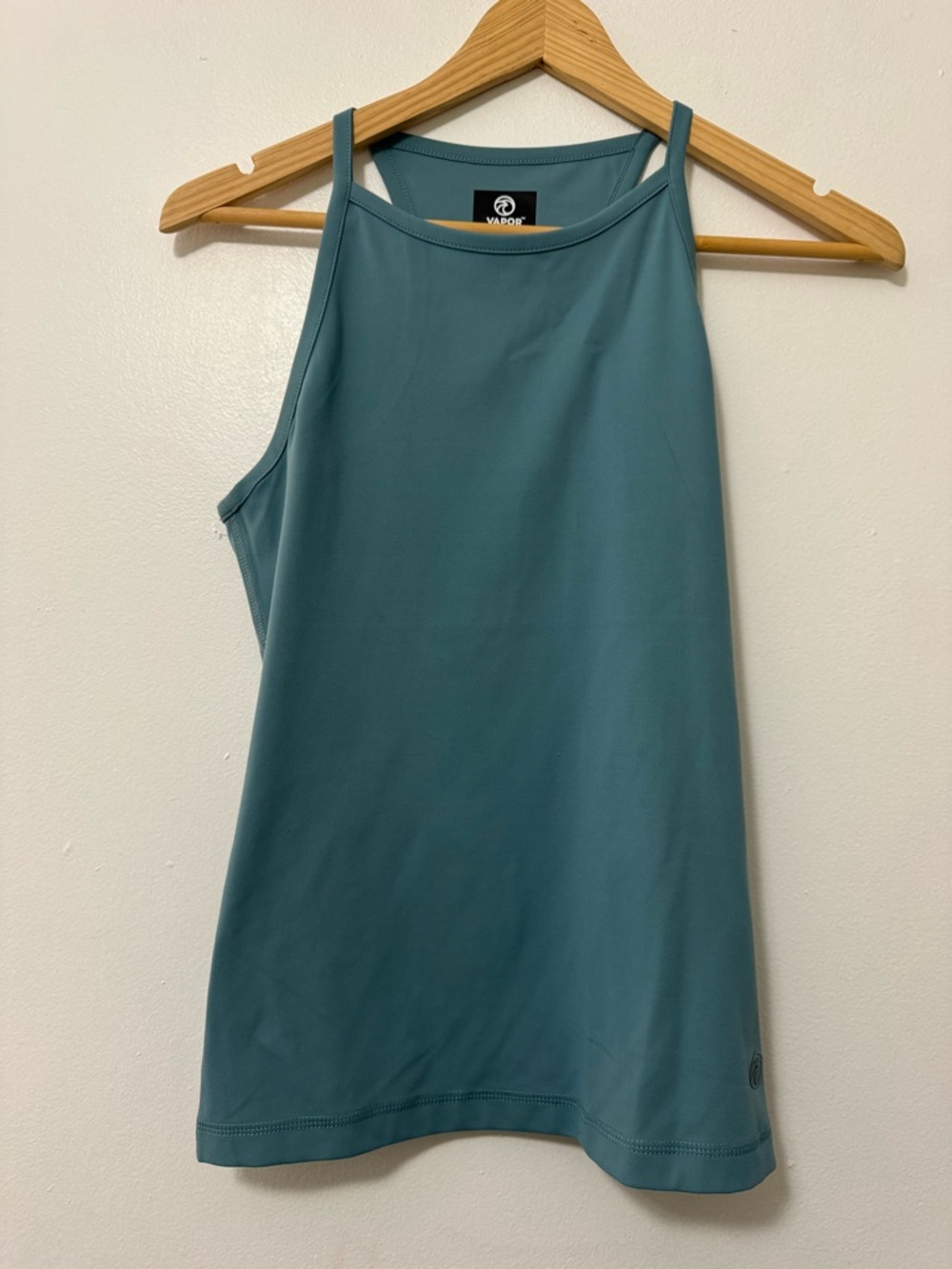 Vapor High-Neck Teal Performance Tank